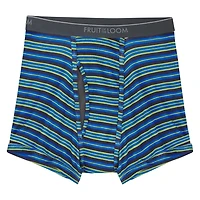 Pq. de 4 caleçons boxeurs jambes courtes Fruit of the Loom Couleur unis et rayées Tailles S-XL