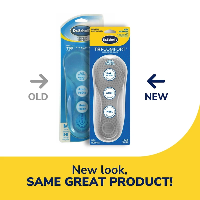 Dr. Scholl’s Tri-Comfort Insoles, Men's Size 8-12, 1 pair
