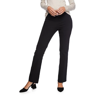 Pantalon droit en bengaline enfilable George Petite pour femmes