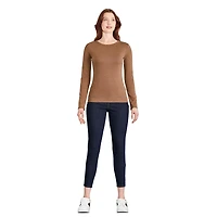 George Women's Slim Rib Long Sleeve Tee