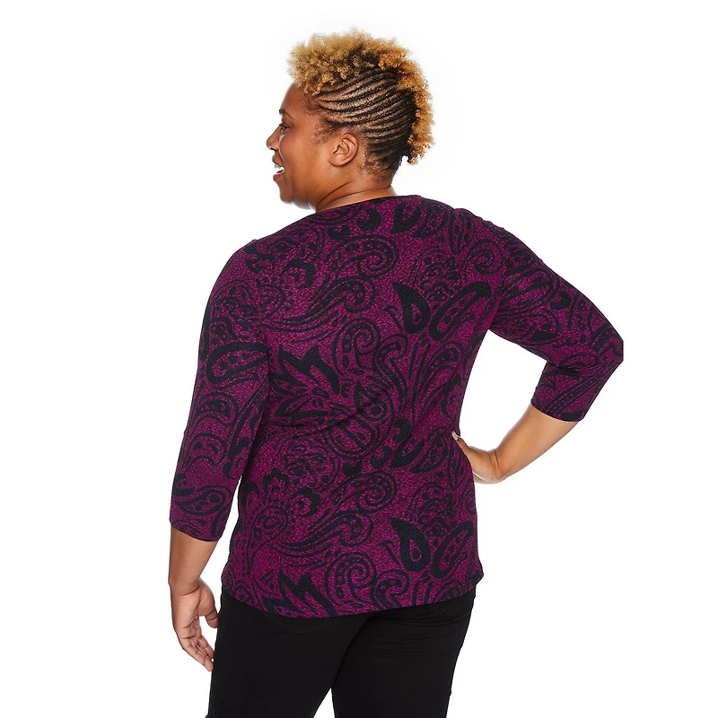 Haut à encolure bateau Penmans Plus pour femmes