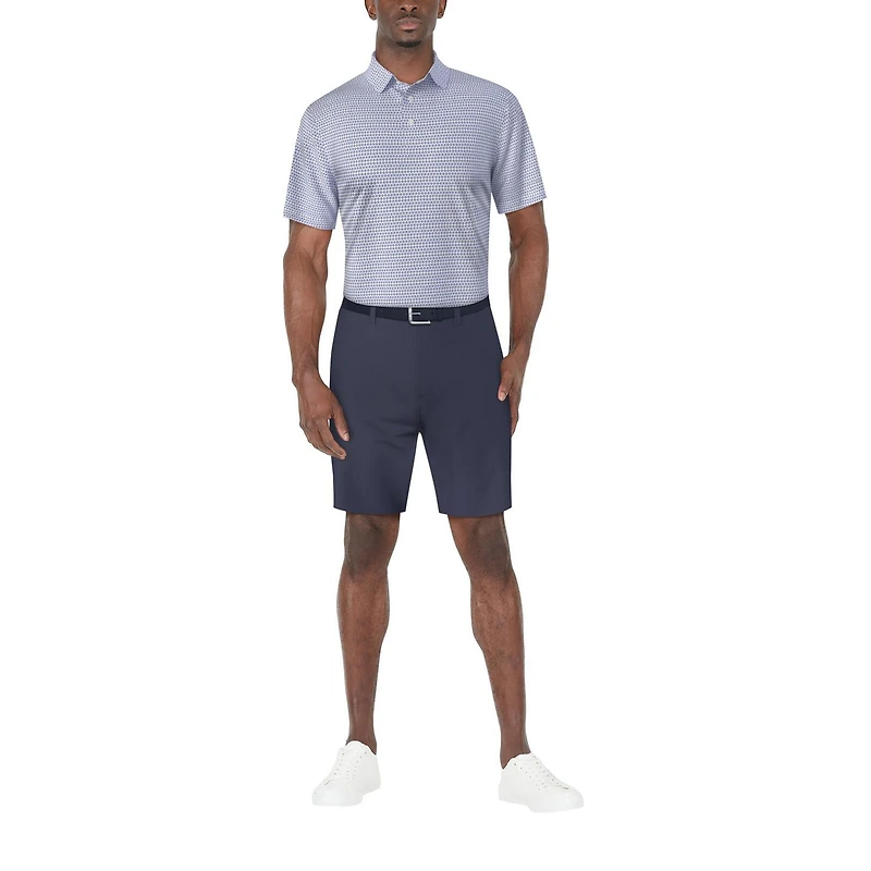Ben Hogan Men’s Ditsy Floral Print Short Sleeve Golf Polo