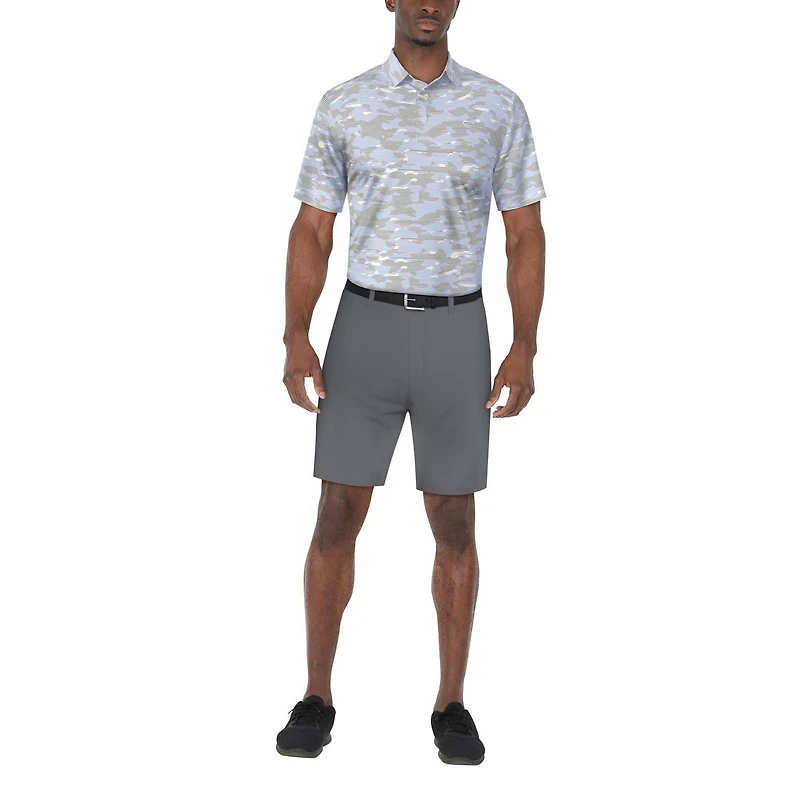 Ben Hogan Men’s Linear Camo Print Short Sleeve Golf Polo