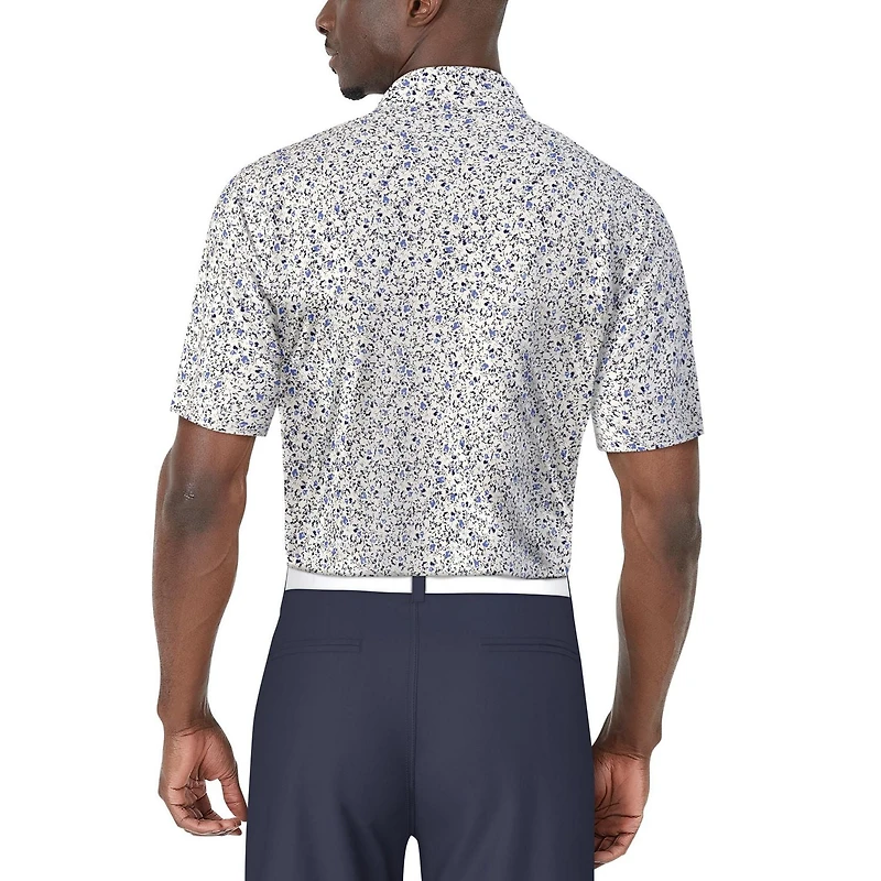Ben Hogan Polo de golf à manches courtes à imprimé floral printanier pour hommes