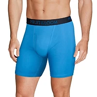 Fruit of the Loom Men's Breathable Cotton Micro-Mesh Boxer Brief, 3-pack