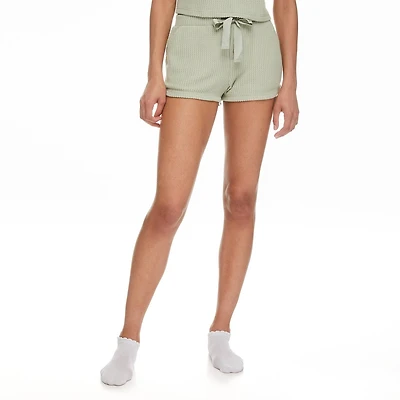 Short en tricot gaufré No Boundaries pour femmes