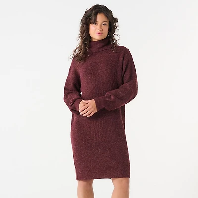 DV MOCK NECK SWEATER DRESS