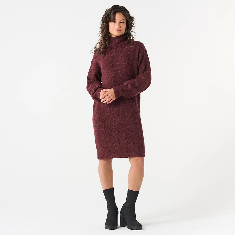 DV MOCK NECK SWEATER DRESS