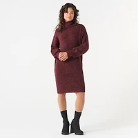DV MOCK NECK SWEATER DRESS