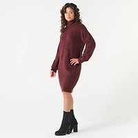 DV MOCK NECK SWEATER DRESS