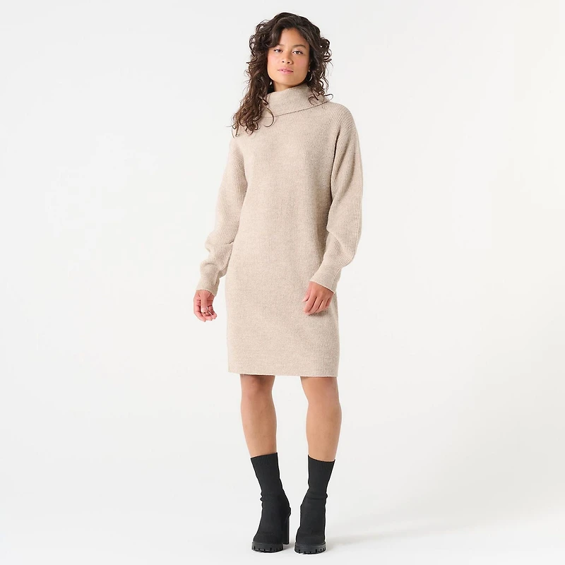 DV MOCK NECK SWEATER DRESS