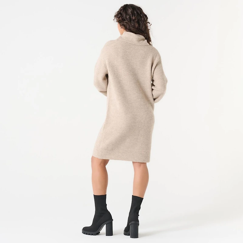 DV MOCK NECK SWEATER DRESS