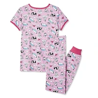 George Girls' Tee and Jogger 2-Piece Pajama Set