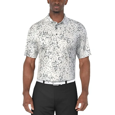 PGA Tour Course Essentials Polo à manches courtes pour hommes avec imprimé confettis groupés