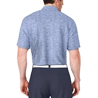 PGA TOUR Course Essentials Polo à manches courtes à imprimé conversationnel linéaire pour hommes