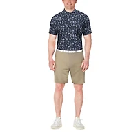 PGA TOUR Course Essentials Men's Boat Conversational Print Polo Shirt