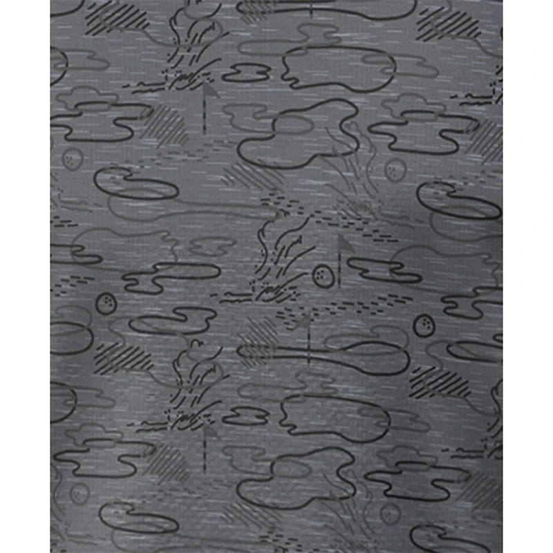 PGA TOUR Course Essentials Men's Linear Conversational Print Short Sleeve Polo Shirt, PGA TOUR Course Essentials Men's Polo