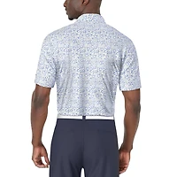 PGA TOUR Course Essentials Polo à manches courtes imprimé fleurs abstraites pour hommes