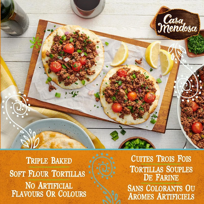Casa Mendosa Blé entier 10" grandes tortillas 10 ct, 640 g