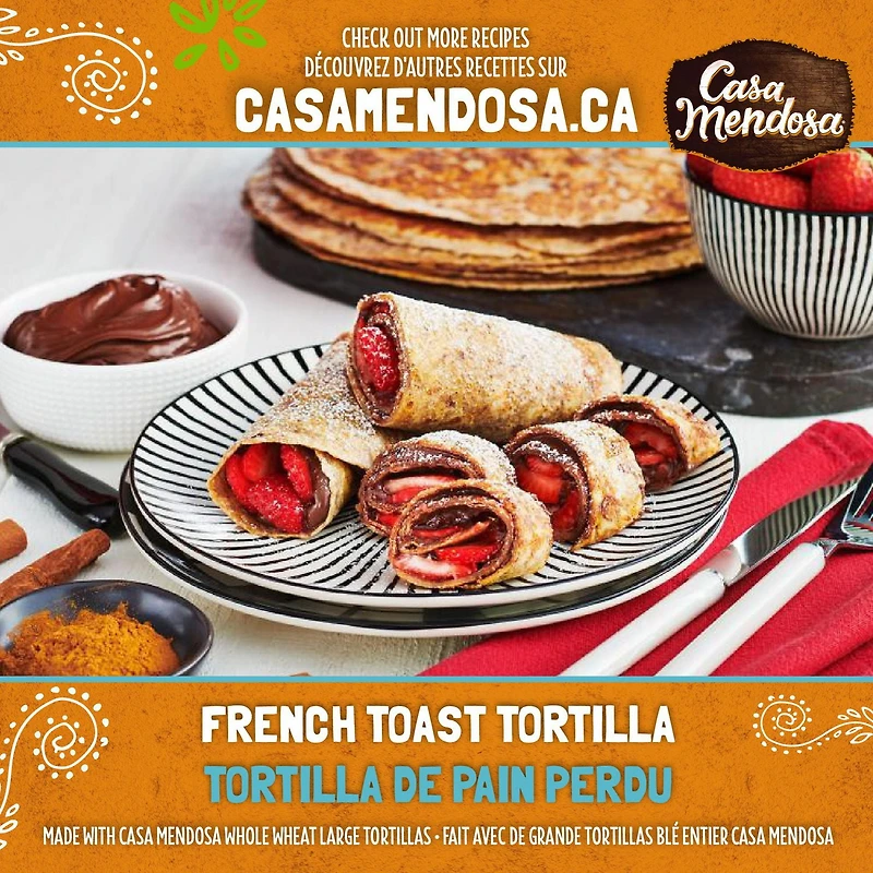 Casa Mendosa Blé entier 10" grandes tortillas 10 ct, 640 g