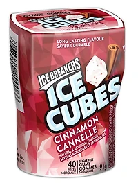 ICE BREAKERS ICE CUBES Cinnamon Sugar Free Gum, 40 pieces