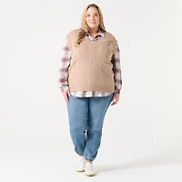 DV Gilet pull en tricot de câble