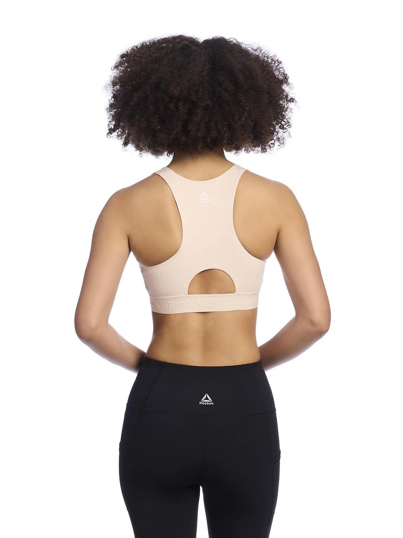 Reebok Women's Stronger Printed Sports Bra With Removable Cups, Sizes XS-2XL