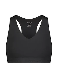 Soutien-gorge sport imprimé Strong Reebok avec bonnets amovibles pour femmes Tailles XS-2XL