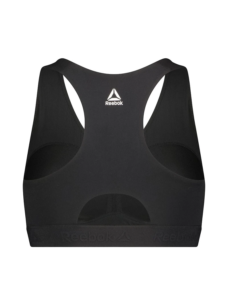 Soutien-gorge sport imprimé Strong Reebok avec bonnets amovibles pour femmes Tailles XS-2XL