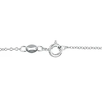 Quintessential Sterling Silver Dancing Stone Heart Pendant on 18" chain
