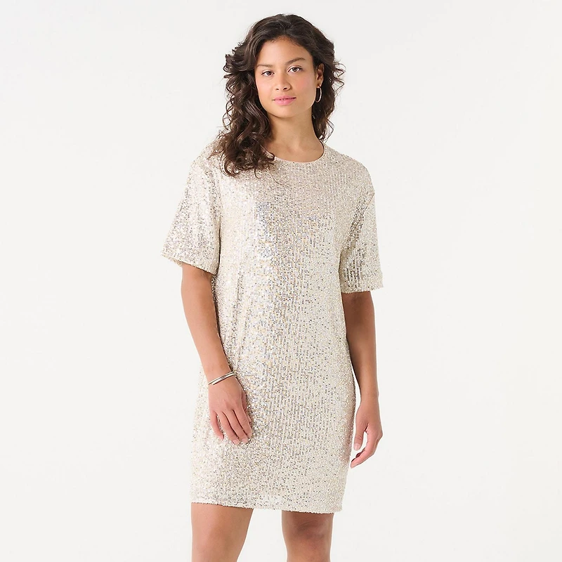DV SEQUIN TSHIRT DRESS