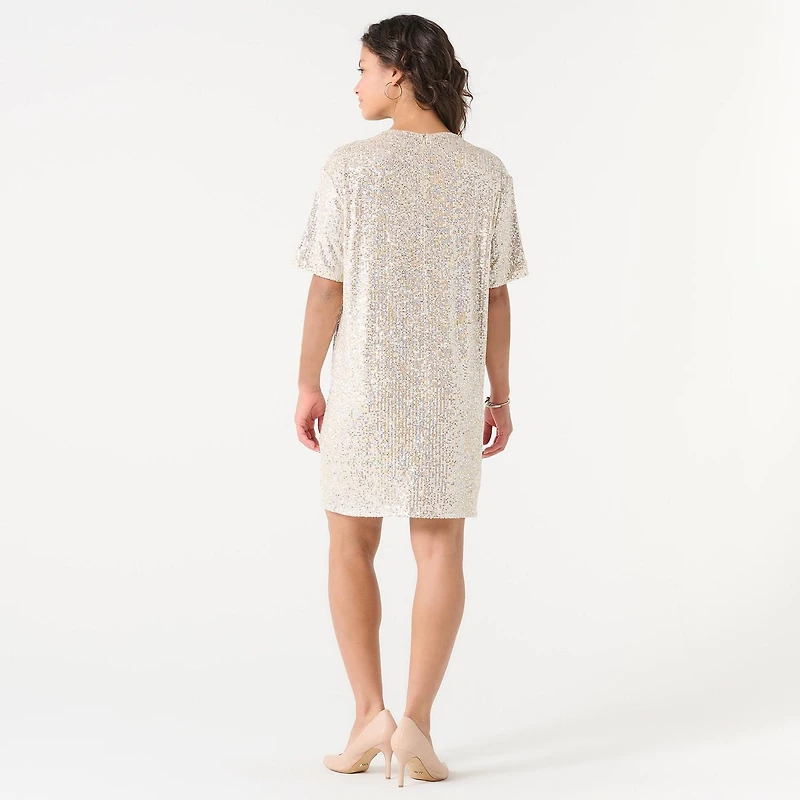 DV SEQUIN TSHIRT DRESS