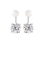Luxury Designs Interchangeable ear jacket & Pearl studs