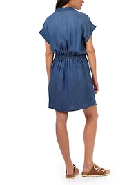 Jordache Robe cintrée à manches dolman pour femmes