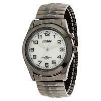 Montre analogique à bracelet extensible bronze industriel Globlu pour hommes