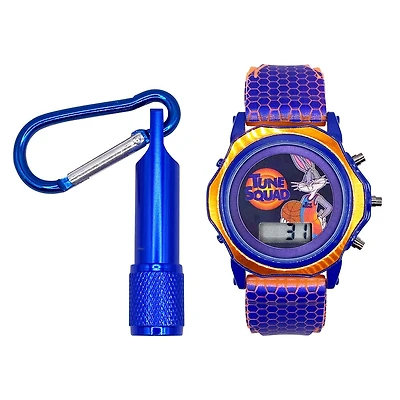 Space Jam Digital Flashing Watch with Flashlight Set