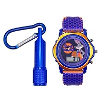 Space Jam Digital Flashing Watch with Flashlight Set