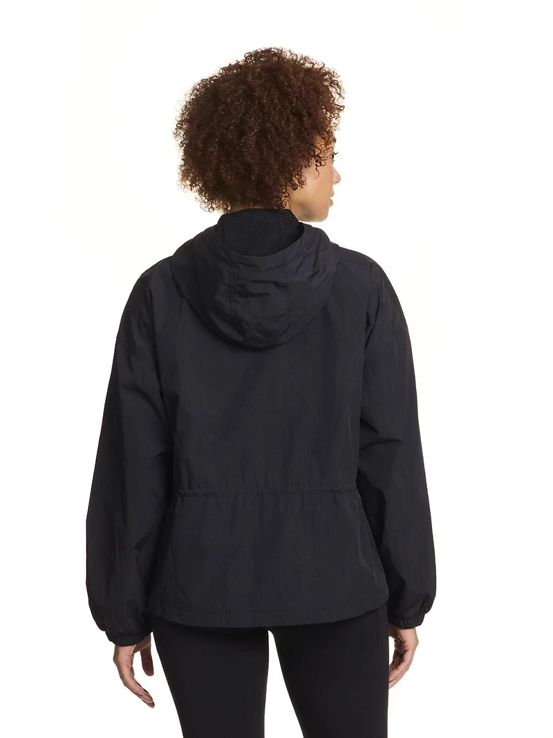 Reebok Veste tissée Reflex entièrement zippée pour femmes avec poches et taille réglable