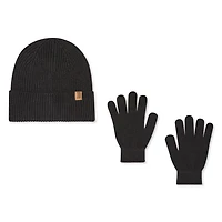 George Boys' Turn Cuff Toque and Gloves 2-Piece Set