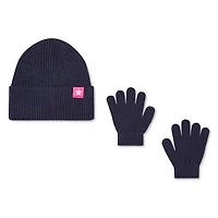 George Toddler Girls' Turn Cuff Toque and Gloves 2-Piece Set