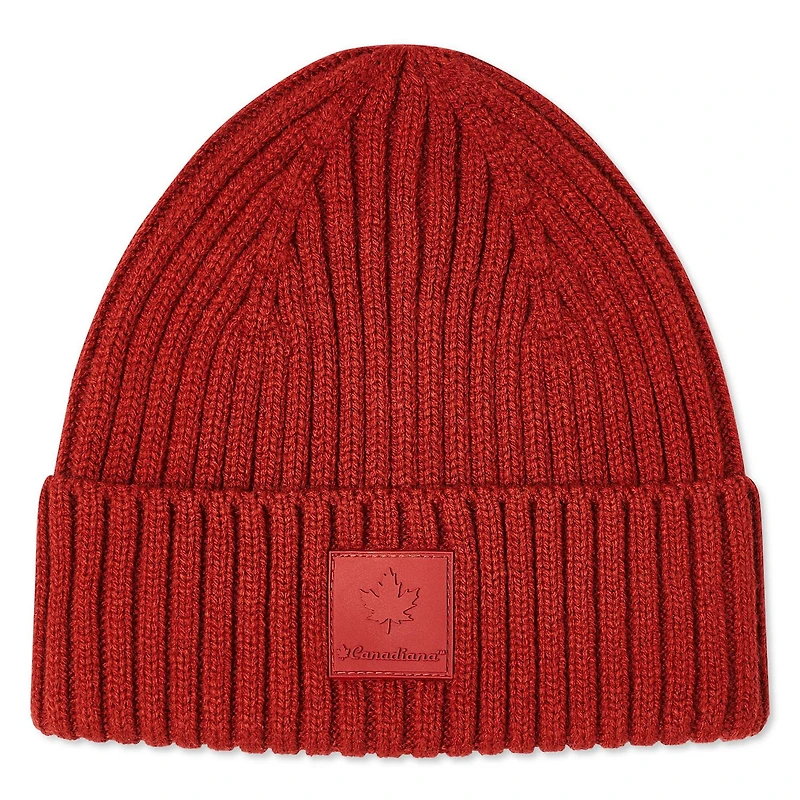 Tuque côtelée Canadiana collection non genrée pour enfants