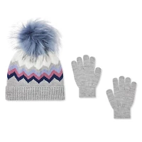 Ensemble 2 pièces tuque et gants George pour filles