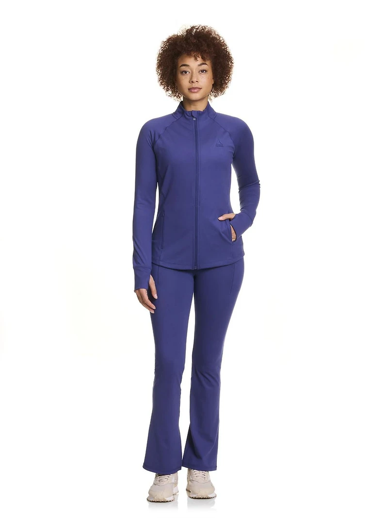 Reebok Veste Reflex Performance entièrement zippée avec poches pour femmes Tailles XS-2XL