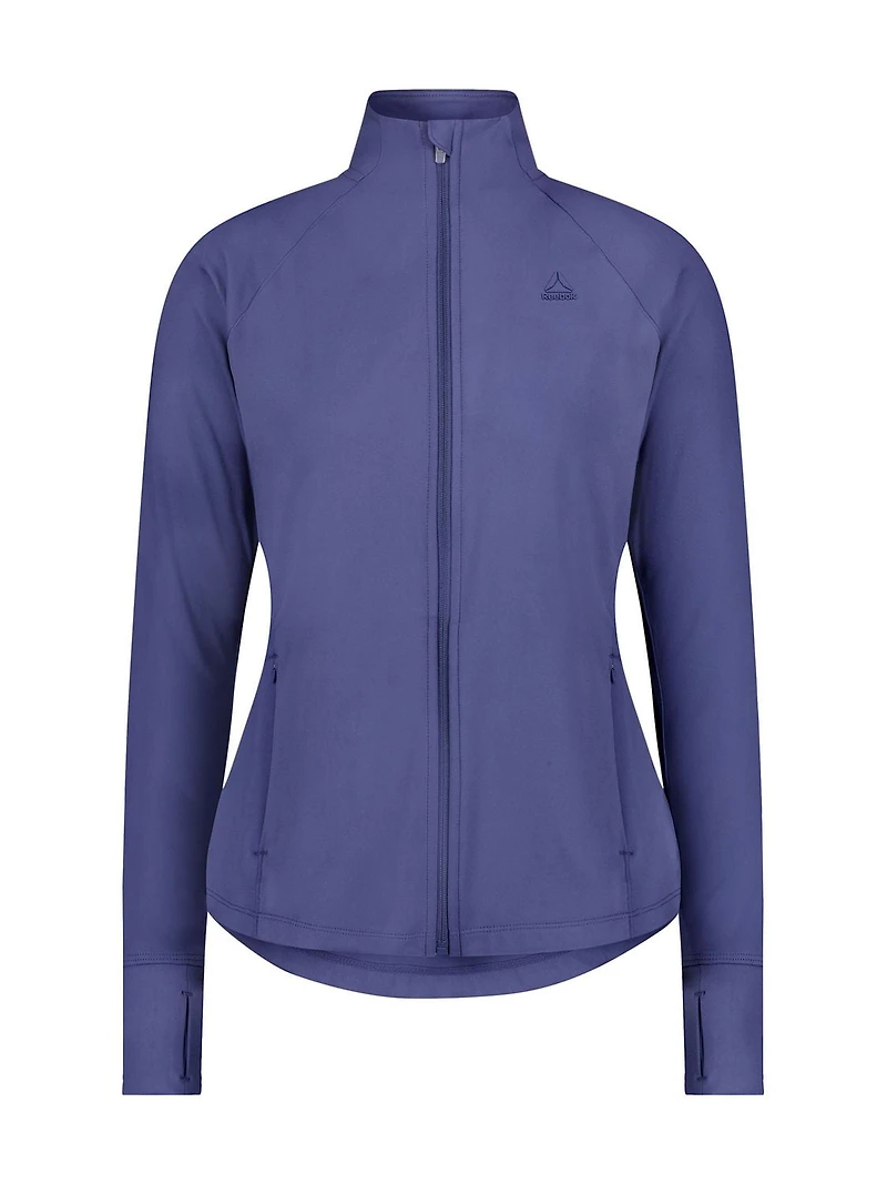 Reebok Veste Reflex Performance entièrement zippée avec poches pour femmes Tailles XS-2XL