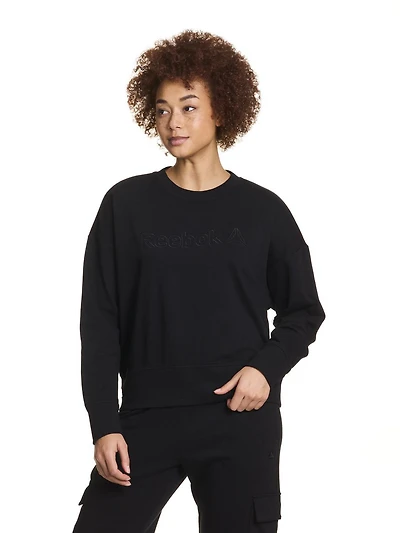 Reebok Feels Good Meet & Greet Crew French Terry Sweat-shirt pour femme
