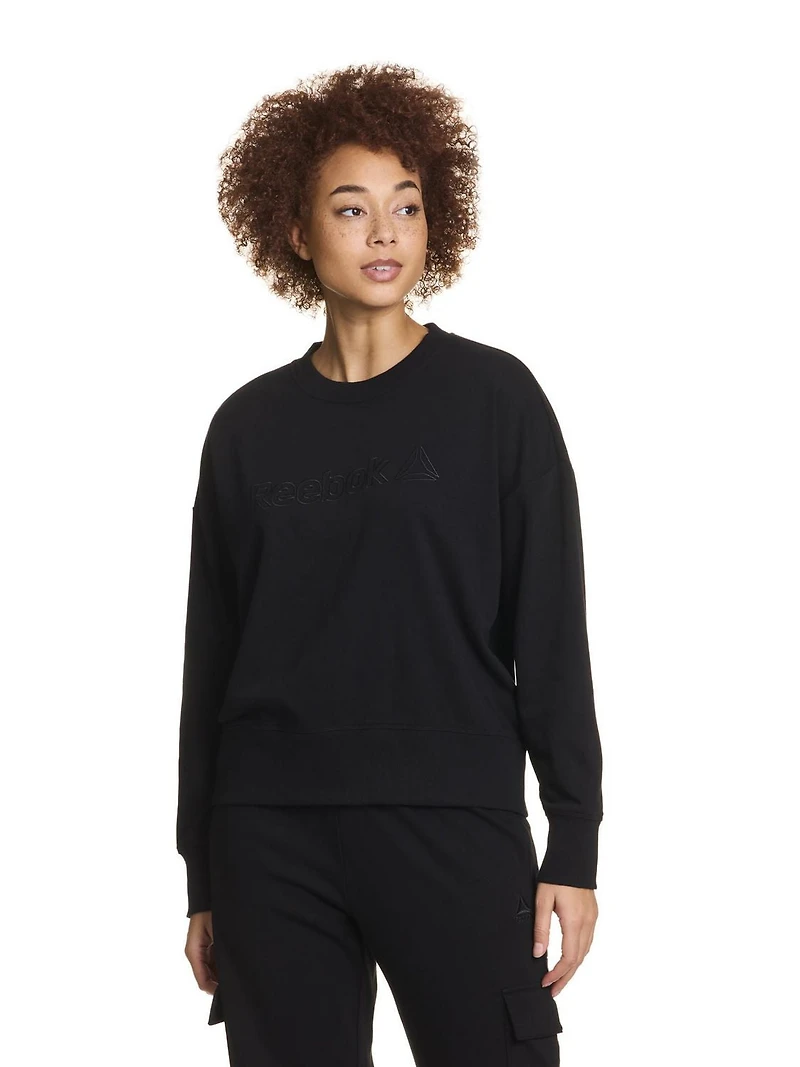 Reebok Feels Good Meet & Greet Crew French Terry Sweat-shirt pour femme