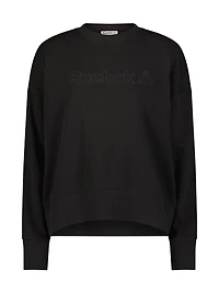Reebok Feels Good Meet & Greet Crew French Terry Sweat-shirt pour femme