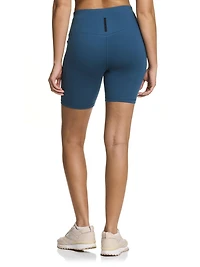 Reebok Women’s ‘Reflex’ High-Rise 7” Inseam Biker Shorts with Pockets, Sizes XS-2XL
