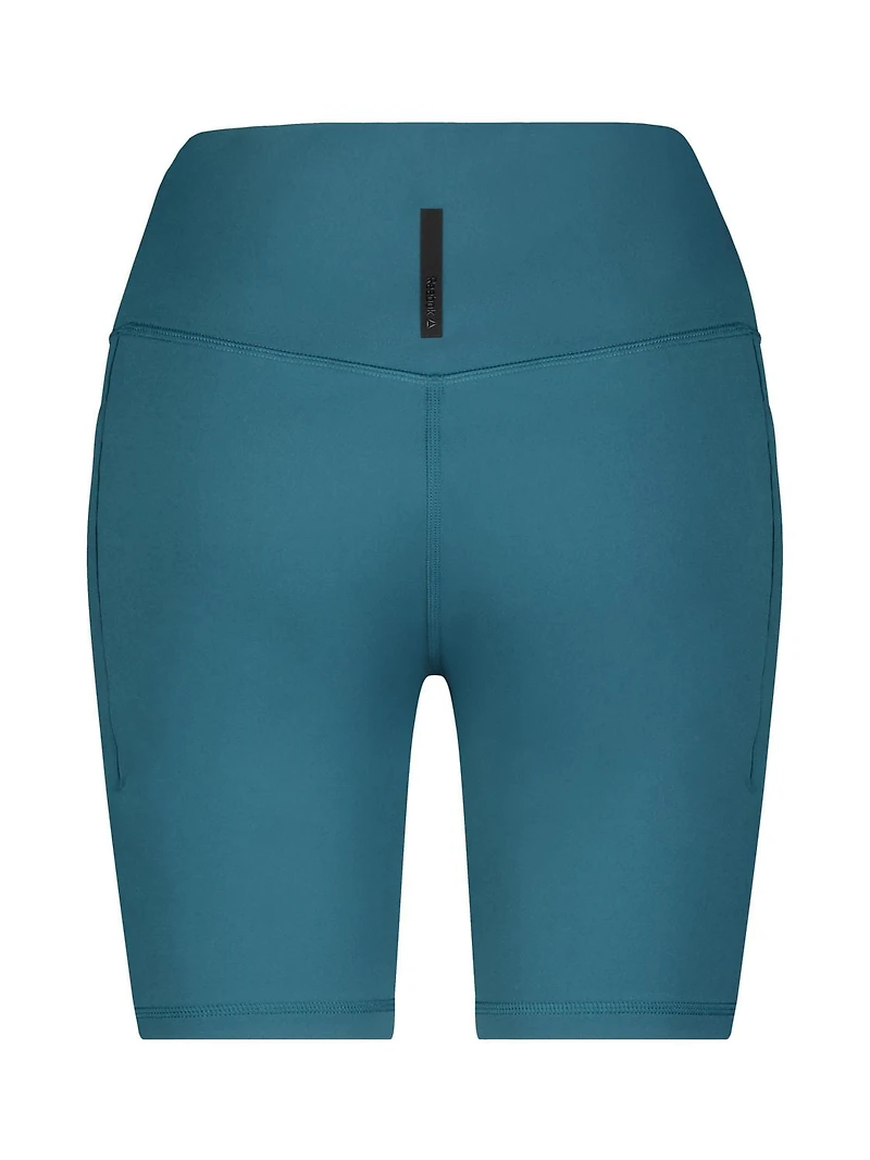 Reebok Women’s ‘Reflex’ High-Rise 7” Inseam Biker Shorts with Pockets, Sizes XS-2XL