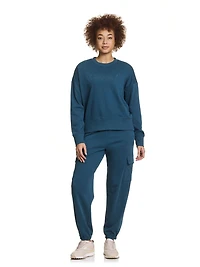 Reebok Women's Feels Good Meet & Greet Crew French Terry Sweatshirt